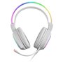 Casque avec Microphone Gaming Mars Gaming MHRGBW Blanc