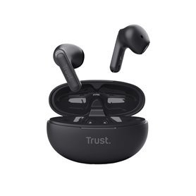 Trust Yavi Casque True Wireless Stereo (TWS) Ecouteurs Appels/Musique USB Type-C Bluetooth Noir