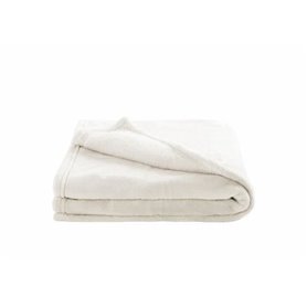 DOMIVA Couverture Microdoux - Microfibre 100% Polyester - Blanc - 75 x 100 cm