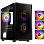 Boitier PC sans alimentation - BITFENIX Nova Mesh SE M-ATX ARGB (Noir) - Mini tour - Format Micro-ATX