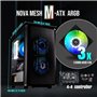 Boitier PC sans alimentation - BITFENIX Nova Mesh SE M-ATX ARGB (Noir) - Mini tour - Format Micro-ATX
