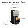 Machine a café NESPRESSO KRUPS VERTUO NEXT Gris Clair Cafetiere a capsules espresso YY4298FD