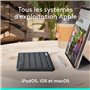 Clavier portable - Sans fil - Logitech - Keys-To-Go 2 - pour Ipad - AZERTY - Graphite