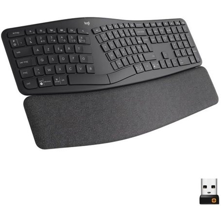 Logitech Ergo K860 clavier RF sans fil + Bluetooth Français Graphite