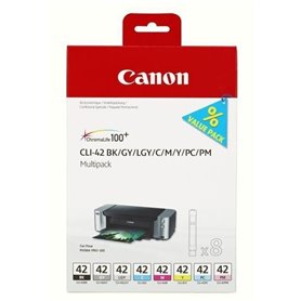 Canon Multipack de 8 cartouche d'encre CLI-42 BK/GY/LGY/C/M/Y/PC/PM