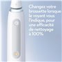 Brosse a dents électrique ORAL-B iO4 connectée - blanche - 4 modes de brossage - 1 Brossette, 1 Étui De Voyage