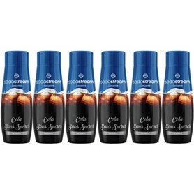 Lot de 6 Concentrés COLA SANS SUCRES SODASTREAM - 440ml