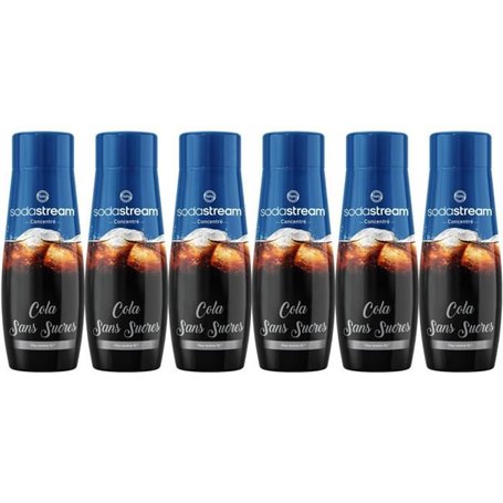 Lot de 6 Concentrés COLA SANS SUCRES SODASTREAM - 440ml