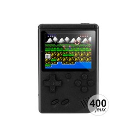 Console émulateur 400 jeux - Modèle Rétro - Noire