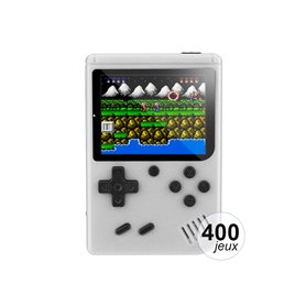 Console émulateur 400 jeux - Modèle Rétro - Blanche