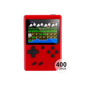 Console émulateur 400 jeux - Modèle Rétro - Rouge