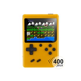 Console émulateur 400 jeux - Modèle Rétro - Jaune