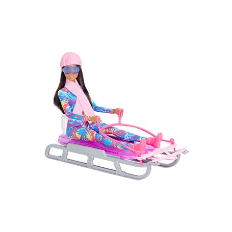 Barbie aux sports d'hiver - Luge