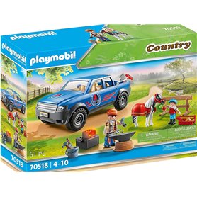 Playmobil Country - Maréchal-ferrant et véhicule 51pcs
