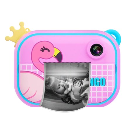 Appareil photo Wifi numérique enfant avec impression instantanée - Modèle Zoo Family - Flamingo