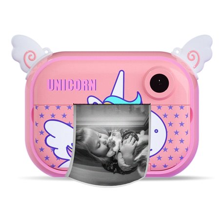 Appareil photo Wifi numérique enfant avec impression instantanée - Modèle Zoo Family - Licorne