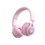 Casque audio Bluetooth rétroéclairé - Modèle RabbiX - Rose