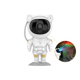 Cosmonaute projecteur d'ambiance étoilée animée