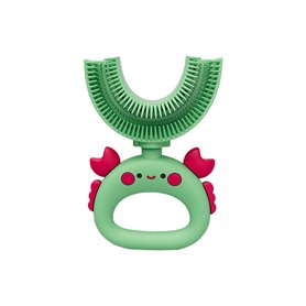 Brosse à dent U silicone médical pour enfant - Modèle Crab