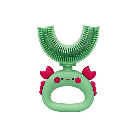 Brosse à dent U silicone médical pour enfant - Modèle Crab