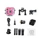 Caméra sport enfant 1080p avec accessoires - Rose