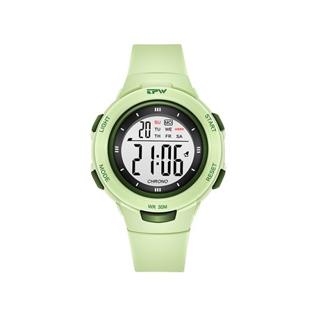 Montre enfant étanche affichage digital - Modèle Exia - Verte