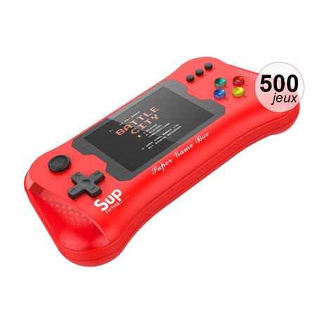 Console émulateur 500 jeux - Modèle SupMax - Rouge