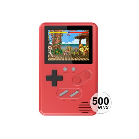 Console émulateur 500 jeux - Modèle Slim - Rouge