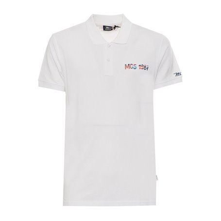 MCS Polo Blanc Homme