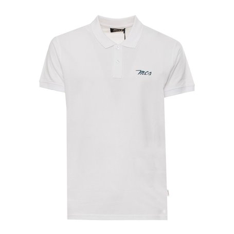 MCS Polo Blanc Homme