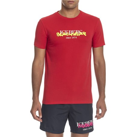 Iceberg Beachwear T-shirts Rouge Homme