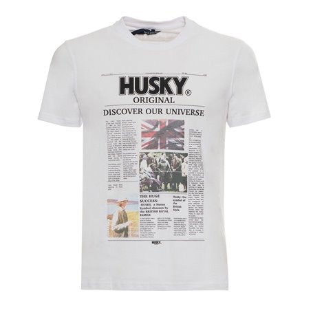 Husky T-shirts Blanc Homme