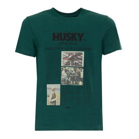 Husky T-shirts Vert Homme