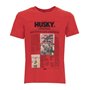 Husky T-shirts Rouge Homme