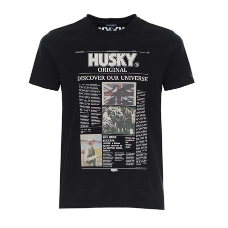 Husky T-shirts Noir Homme