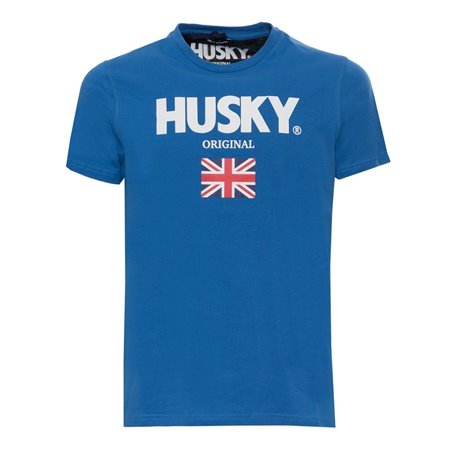 Husky T-shirts Bleu Homme