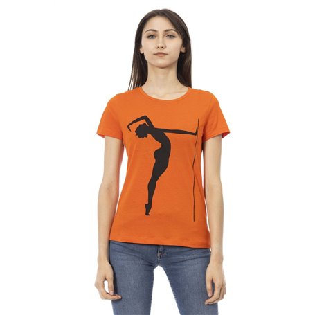 Trussardi Action T-shirts Orange Femme