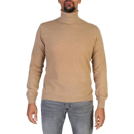 100% Cashmere Pulls Brun Homme