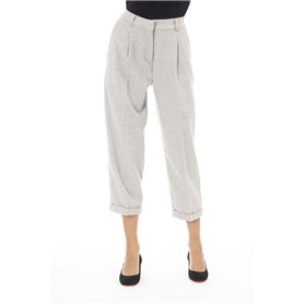 Alpha Studio Pantalons Gris Femme