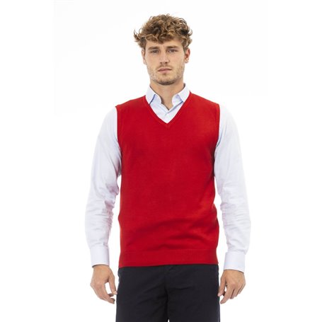 Alpha Studio Gilet Rouge Homme