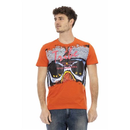 Trussardi Action T-shirts Orange Homme