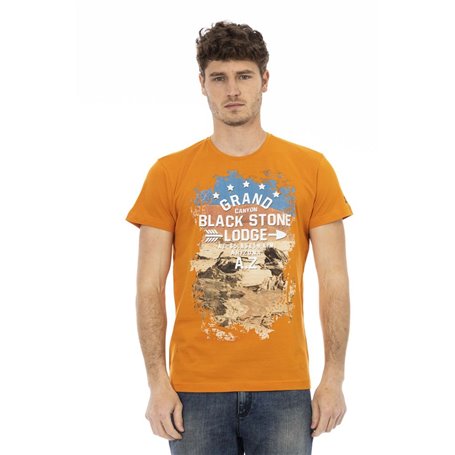 Trussardi Action T-shirts Orange Homme