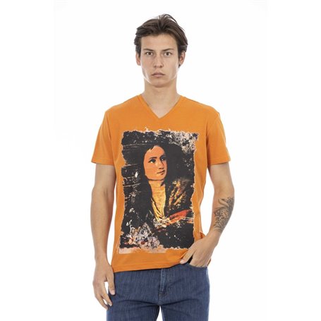 Trussardi Action T-shirts Orange Homme