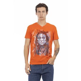 Trussardi Action T-shirts Orange Homme