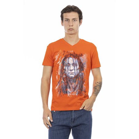 Trussardi Action T-shirts Orange Homme