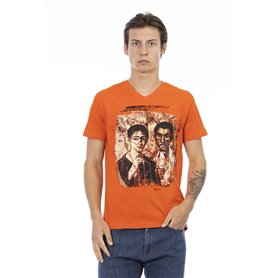 Trussardi Action T-shirts Orange Homme