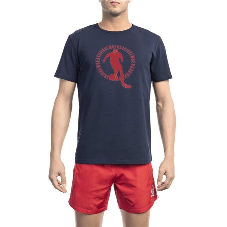 Bikkembergs Beachwear T-shirts Bleu Homme