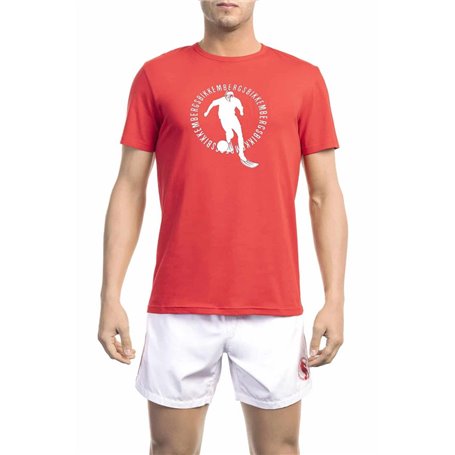 Bikkembergs Beachwear T-shirts Rouge Homme