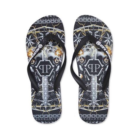 Philipp Plein Nu-pieds et Tongs Noir Unisex