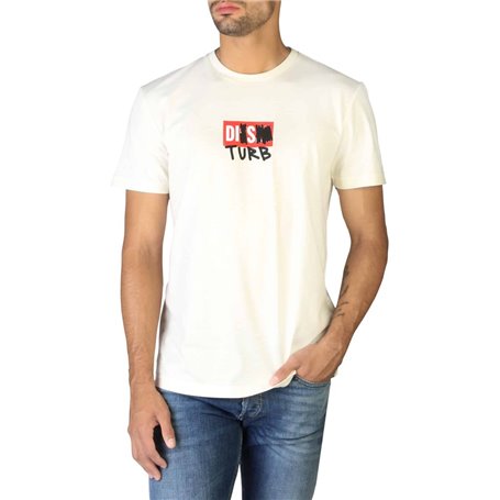 Diesel T-shirts Blanc Homme